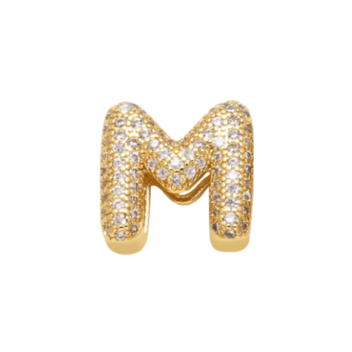 Charm Naroa Letra M Dourada