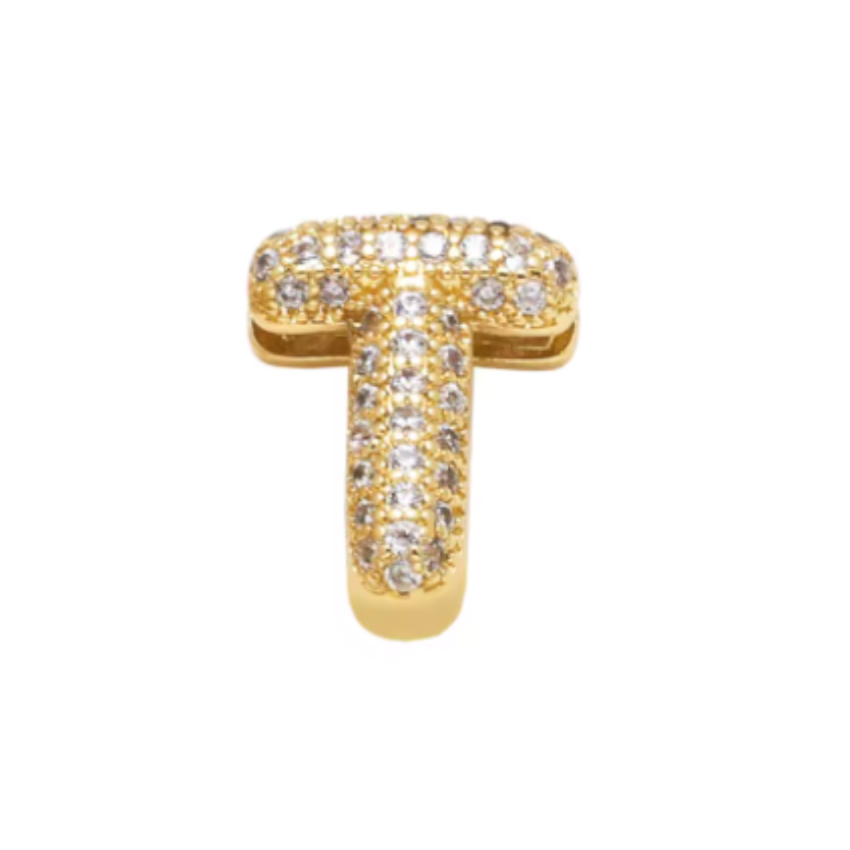 Charm Naroa Letra T Dourada