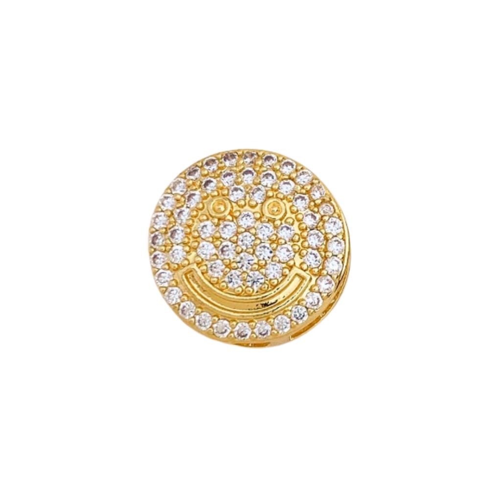 Charm Naroa Smile Dourado Zircônia