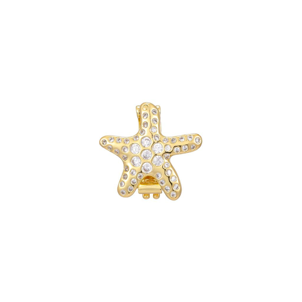 Charm Naroa Estrela do Mar Dourada Zircônia
