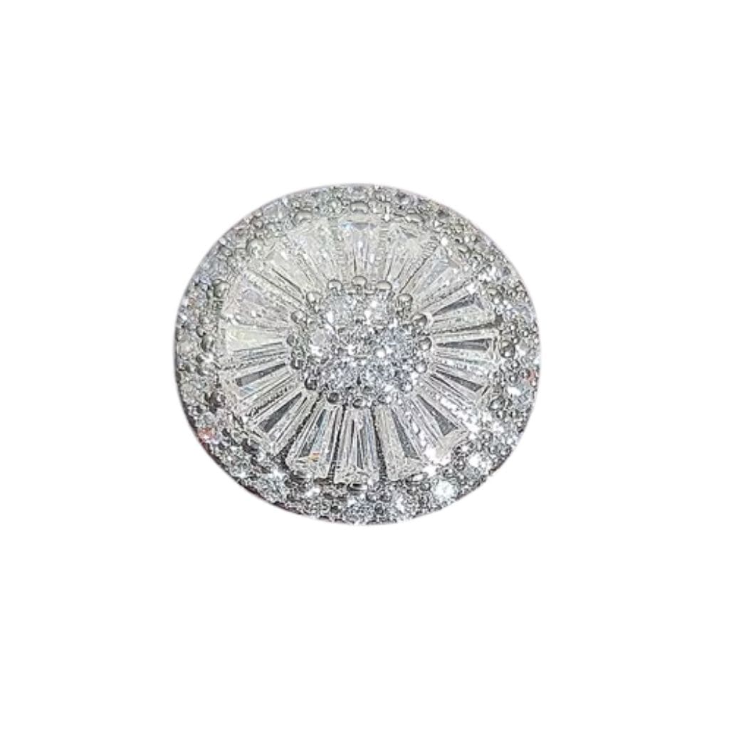 Charm Naroa Pizza Prata Zircônia