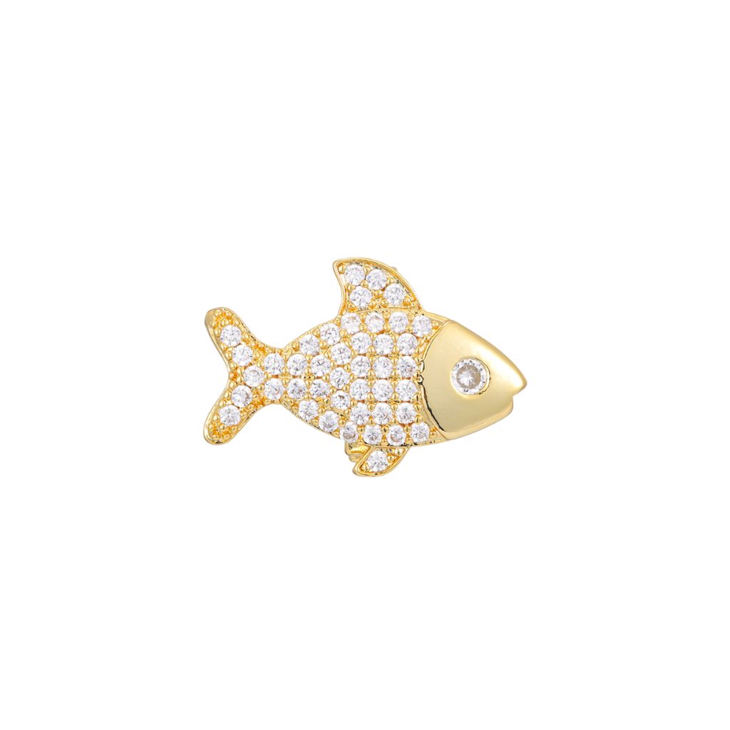 Charm Naroa Peixe Dourado Zircônia