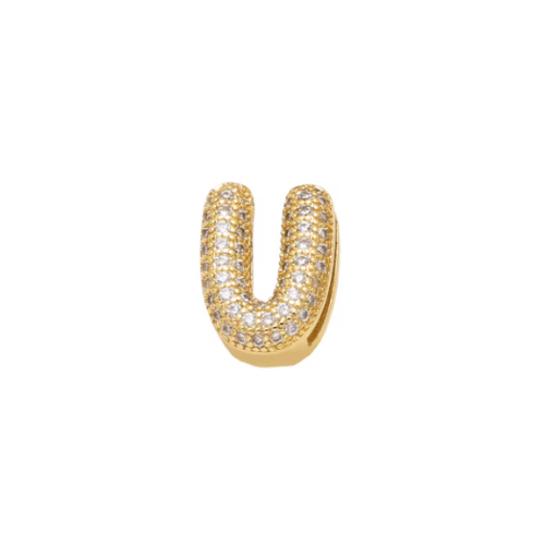 Charm Naroa Letra V Dourada - Naroa