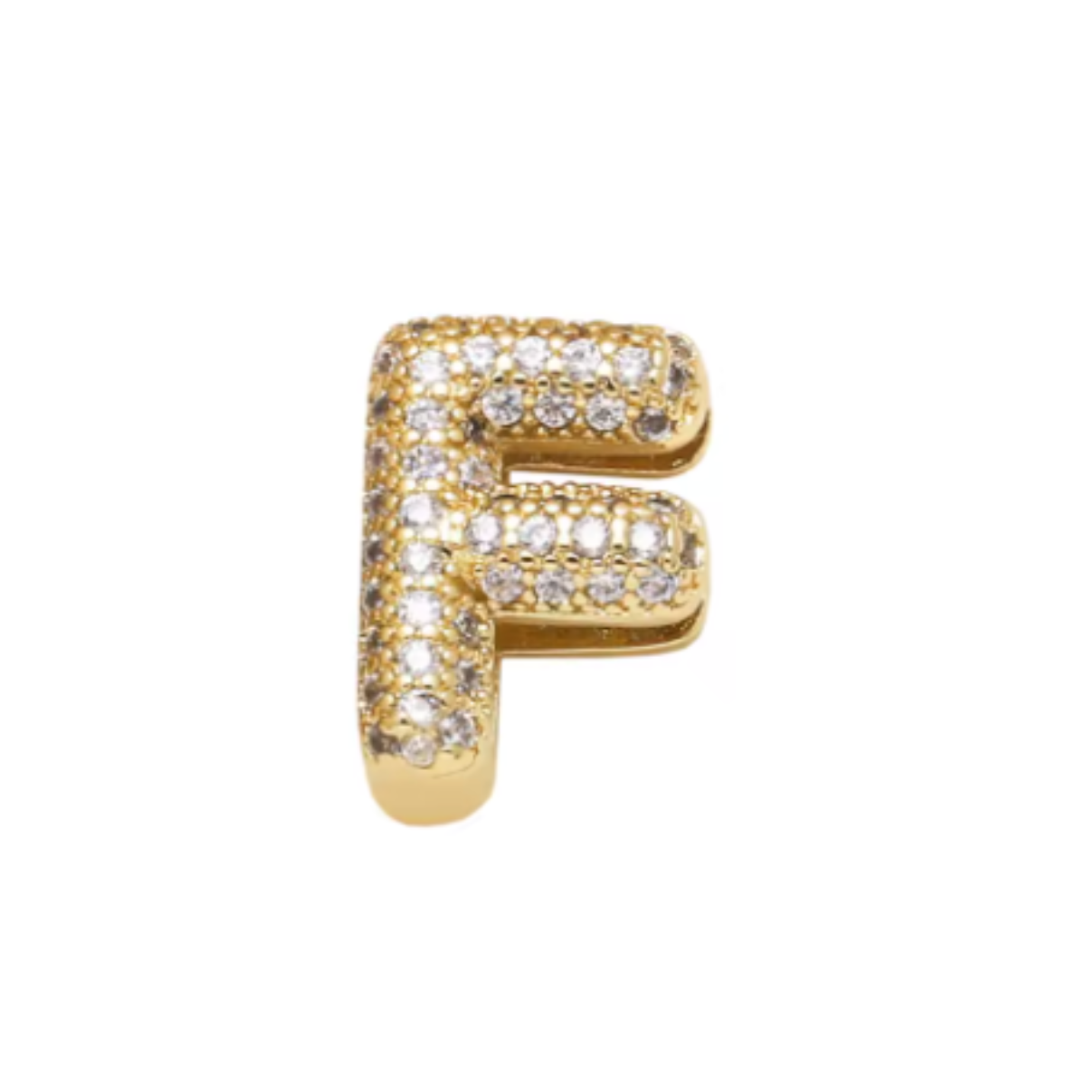 Charm Naroa Letra F Dourada