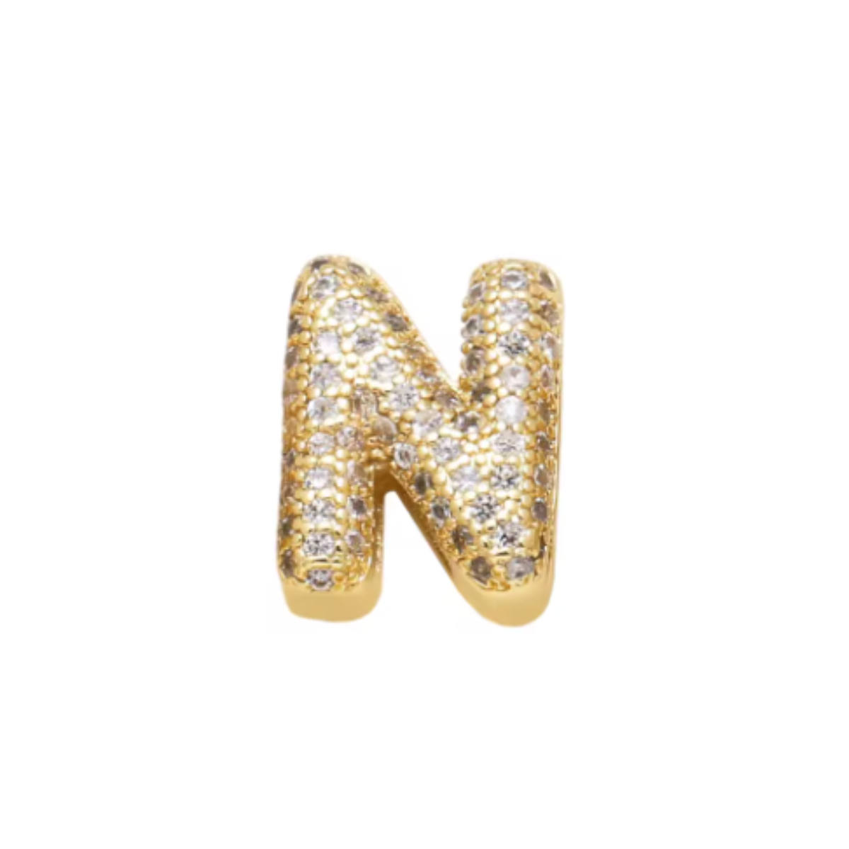 Charm Naroa Letra N Dourada