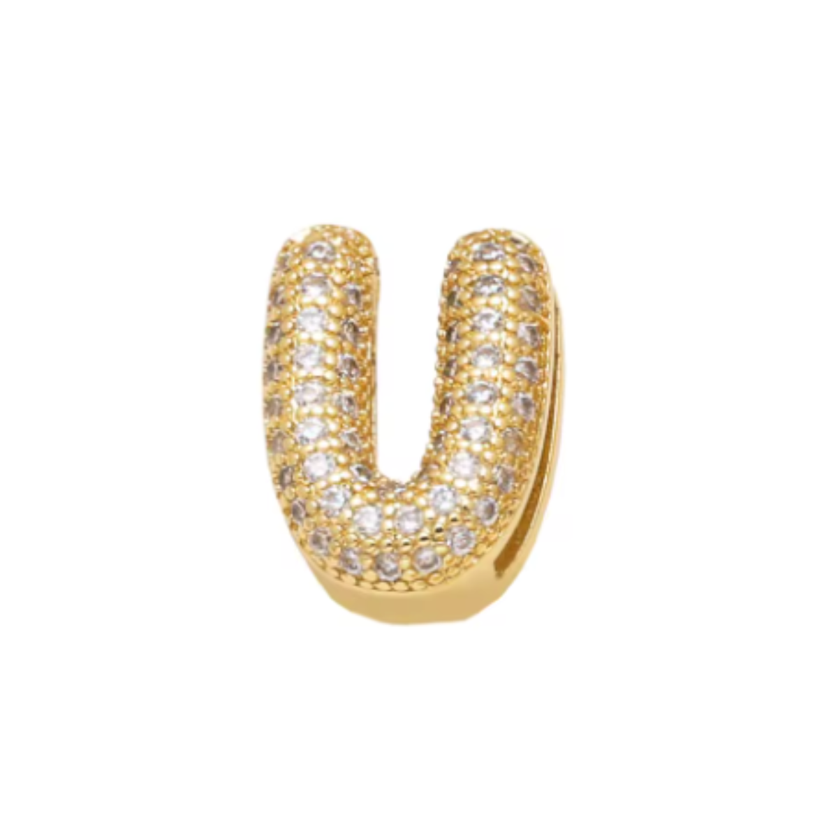 Charm Naroa Letra V Dourada