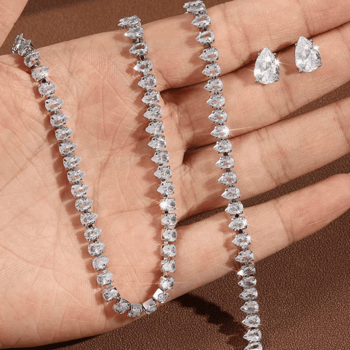 Conjunto Naroa Riviera Colar - Pulseira - Brinco