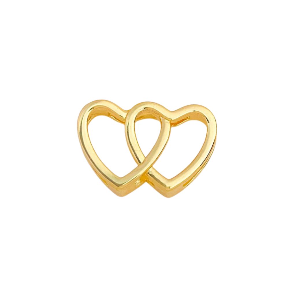 Charm Naroa Corações Entrelaçados Dourado