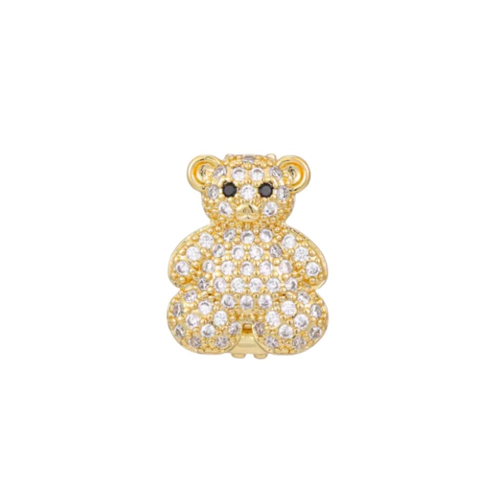 Charm Naroa Urso Dourado Zircônia
