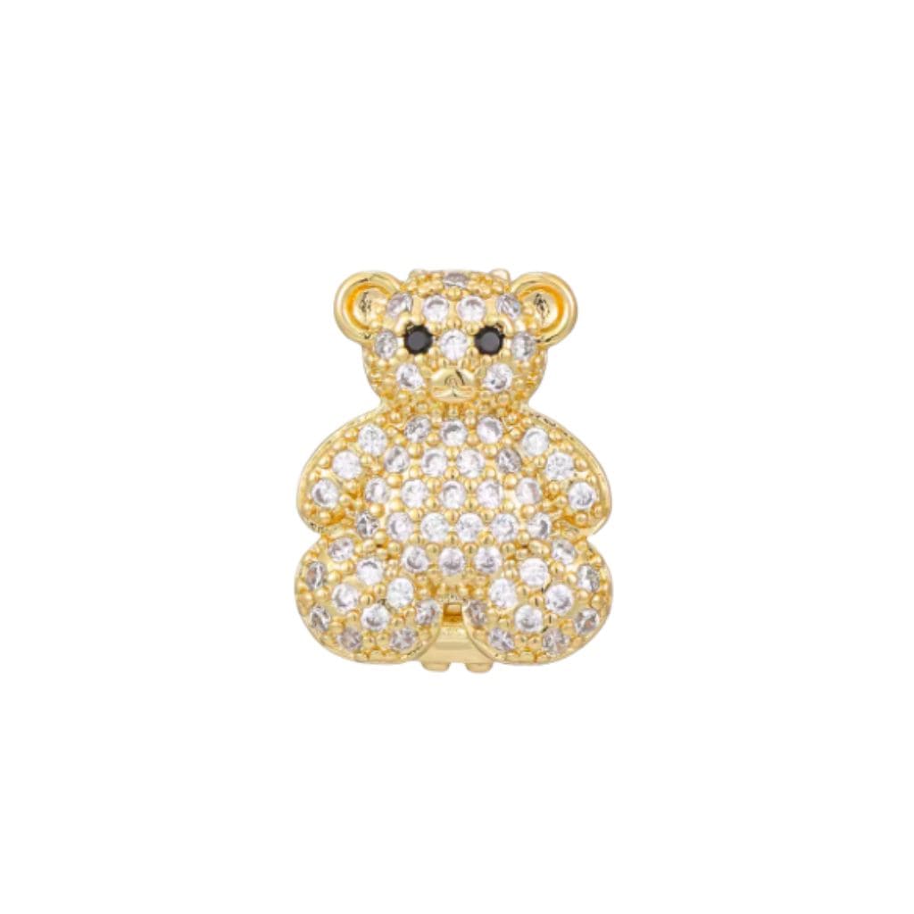 Charm Naroa Urso Dourado Zircônia
