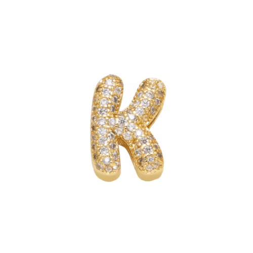 Charm Naroa Letra K Dourada - Naroa