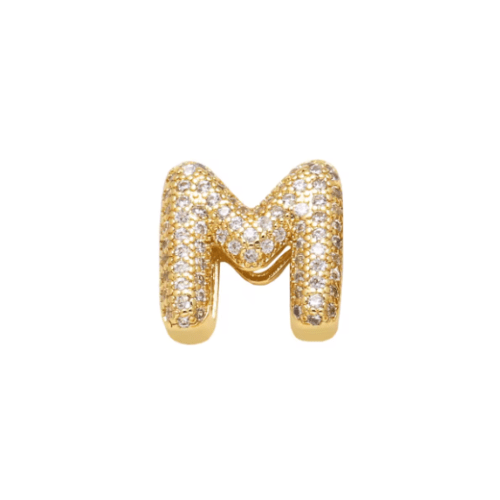 Charm Naroa Letra M Dourada - Naroa